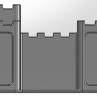 Desk organizer in the form of a castle - Thumbnail 5