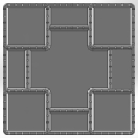 Desk organizer in the form of a castle with additional elements - Thumbnail 4