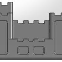 Desk organizer in the form of a castle with additional elements - Thumbnail 5