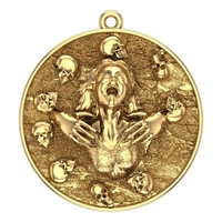 girl & skull pendant - Thumbnail 3