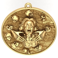 girl & skull pendant - Thumbnail 4