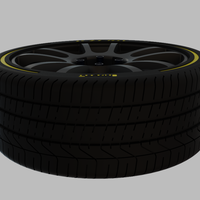 Miniature Konig Heliogram Rim  - 3D Print - No Textures - Thumbnail 3