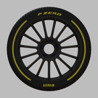 Miniature Konig - Rennform Rim  - 3D Print - No Textures - Thumbnail 3