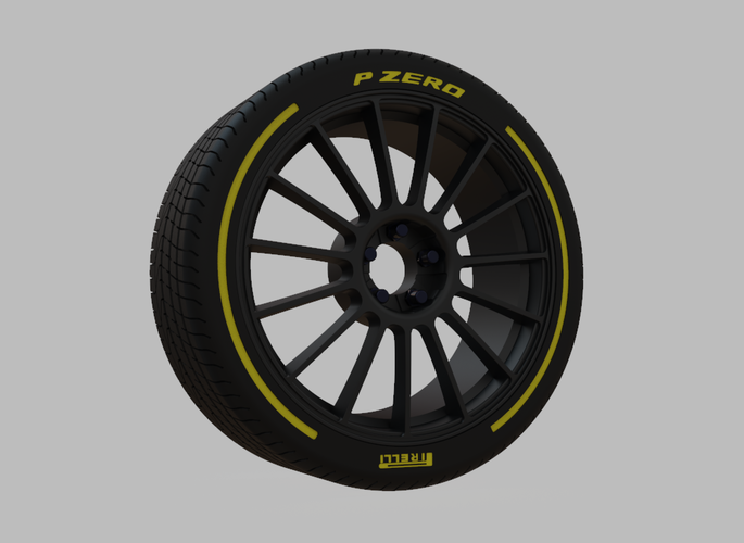 Miniature Konig - Rennform Rim  - 3D Print - No Textures