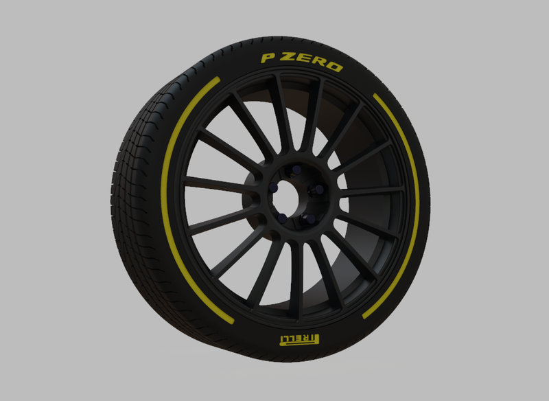 Miniature Konig - Rennform Rim  - 3D Print - No Textures