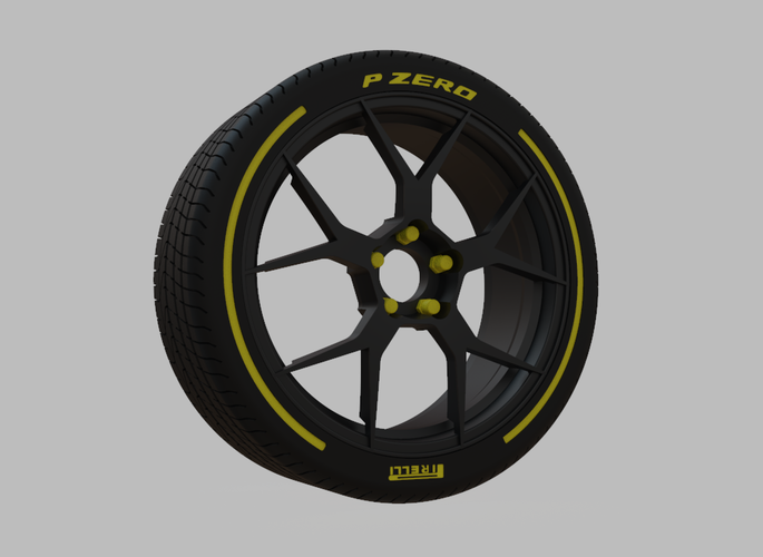 Miniature Konig Diverge Rim & Tire 