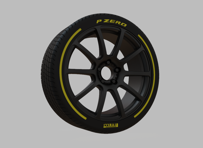 Miniature Konig - Runlite Rim & Tire  - 3D Print - No Textures