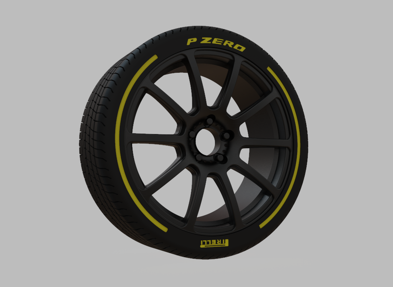 Miniature Konig - Runlite Rim & Tire  - 3D Print - No Textures