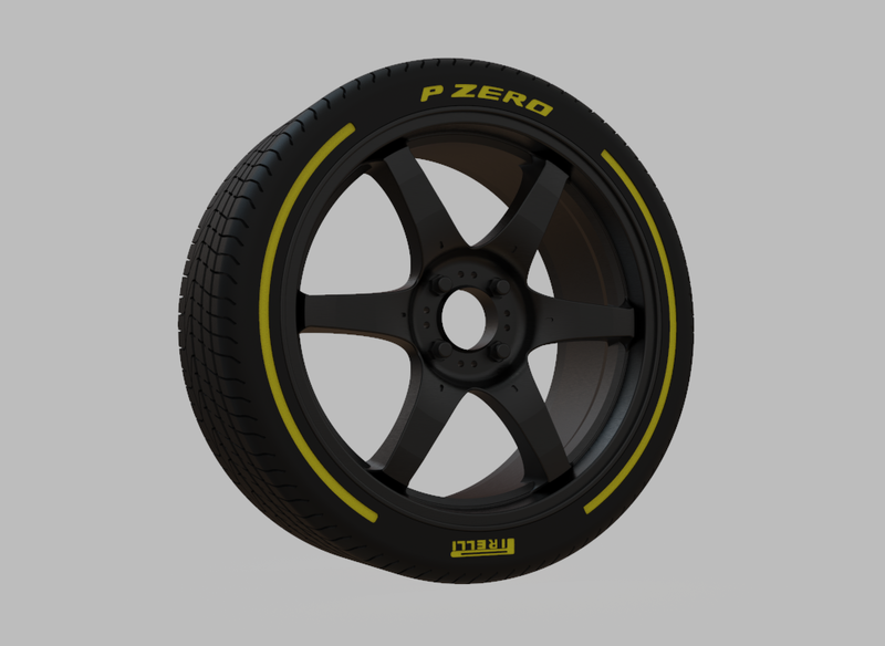 Miniature Konig Backbone Rim & Tire 