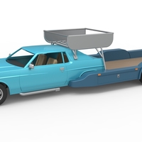 Vintage Transporter truck for Race car V4 Scale 1:25 - Thumbnail 8