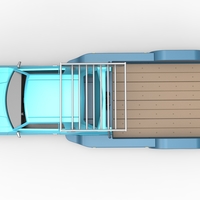 Vintage Transporter truck for Race car V4 Scale 1:25 - Thumbnail 18