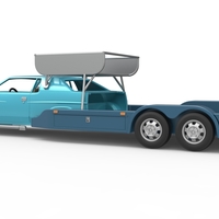 Vintage Transporter truck for Race car V4 Scale 1:25 - Thumbnail 20