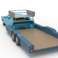 Vintage Transporter truck for Race car V4 Scale 1:25 - Thumbnail 21