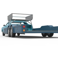 Vintage Transporter truck for Race car V4 Scale 1:25 - Thumbnail 22