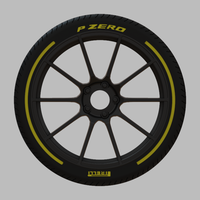 Miniature Enkei TS-10 Rim & Tire  - 3D Print - No Textures - Thumbnail 1