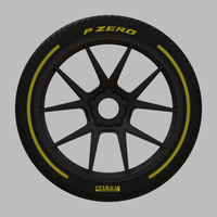 Miniature Enkei TS-V Rim & Tire  - Thumbnail 1