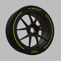 Miniature Enkei TS-V Rim & Tire  - Thumbnail 2