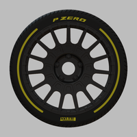 Miniature Enkei Overlander Rim & Tire  - 3D Print - No Textures - Thumbnail 1