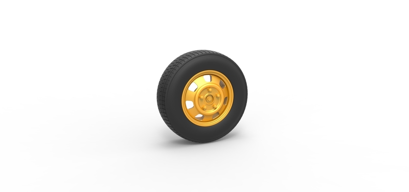 Car wheel 10 Scale 1:25