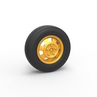 Car wheel 10 Scale 1:25 - Thumbnail 1