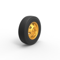 Car wheel 10 Scale 1:25 - Thumbnail 2