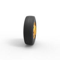 Car wheel 10 Scale 1:25 - Thumbnail 3