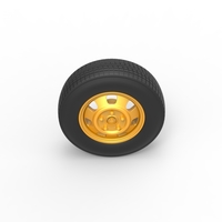 Car wheel 10 Scale 1:25 - Thumbnail 6