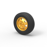 Car wheel 10 Scale 1:25 - Thumbnail 7