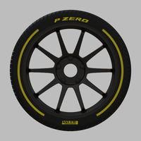 Miniature Enkei PX-10 Rim & Tire  - 3D Print - No Textures - Thumbnail 1