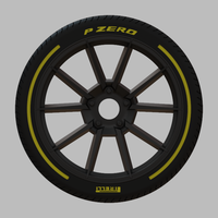 Miniature Enkei Hornet Rim & Tire  - 3D Print - No Textures - Thumbnail 1