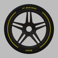 Miniature Enkei Victory Rim & Tire  - 3D Print - No Textures - Thumbnail 1