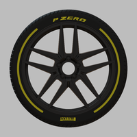 Miniature Enkei Icon Rim & Tire  - 3D Print - No Textures - Thumbnail 1
