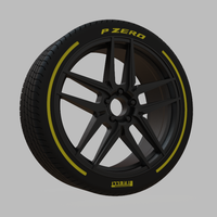 Miniature Enkei Icon Rim & Tire  - 3D Print - No Textures - Thumbnail 2