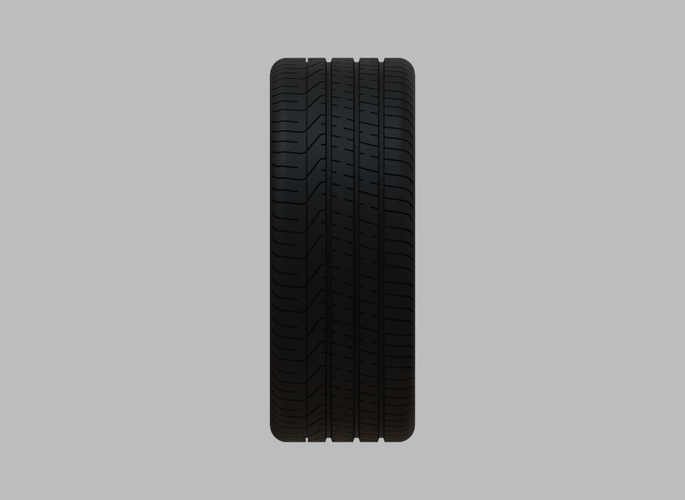 3D Printed Miniature Enkei Phantom Rim and Tire - No Textures - 3D ...