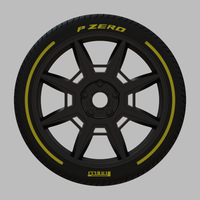 Miniature Enkei Storm Rim & Tire  - 3D Print - No Textures - Thumbnail 1