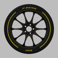 Miniature Enkei J10 Rim & Tire  - 3D Print - No Textures - Thumbnail 2