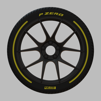 Miniature Enkei YS5 Rim & Tire  - 3D Print - No Textures - Thumbnail 4