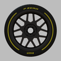 Miniature Enkei Matrix Rim & Tire - Thumbnail 1