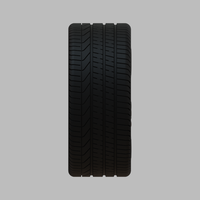Miniature Vossen HF-7 Rim & Tire  - 3D Print - No Textures - Thumbnail 3