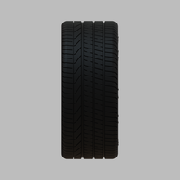 Miniature Vossen HF-5 Rim & Tire  - 3D Print - No Textures - Thumbnail 3