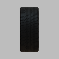 Miniature Vossen HF-4T Rim & Tire  - 3D Print - No Textures - Thumbnail 3