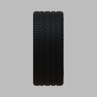 Miniature Vossen HF-1 Rim & Tire  - 3D Print - No Textures - Thumbnail 3