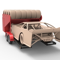 Vintage Open Trailer for Race Car 1:25 - Thumbnail 7