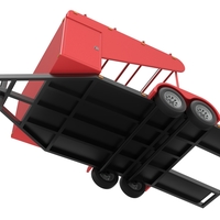 Vintage Open Trailer for Race Car 1:25 - Thumbnail 10