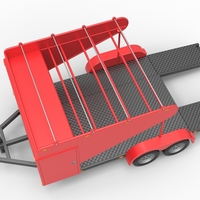 Vintage Open Trailer for Race Car 1:25 - Thumbnail 11