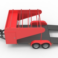 Vintage Open Trailer for Race Car 1:25 - Thumbnail 17