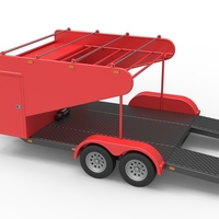 Vintage Open Trailer for Race Car 1:25 - Thumbnail 19