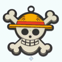 STRAW HAT LUFFY GANG FLAG - KEYCHAIN - Thumbnail 1