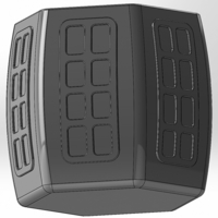 Convex hexagonal pen cup - Thumbnail 3