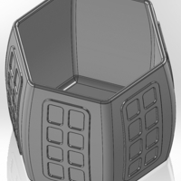 Convex hexagonal pen cup - Thumbnail 4